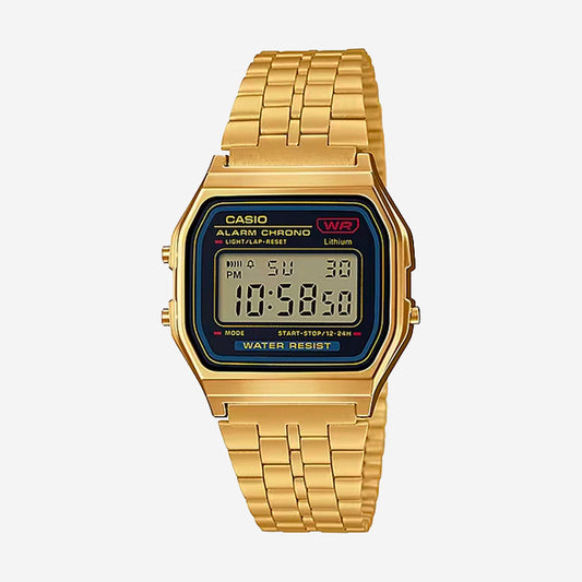 A159WGEA-1 Casio Vintage Watch - Gold/Black