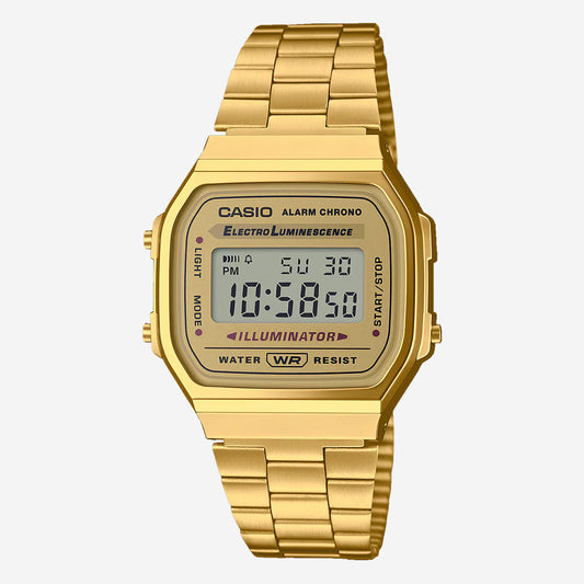A168WG-9 Casio Vintage Watch - Gold