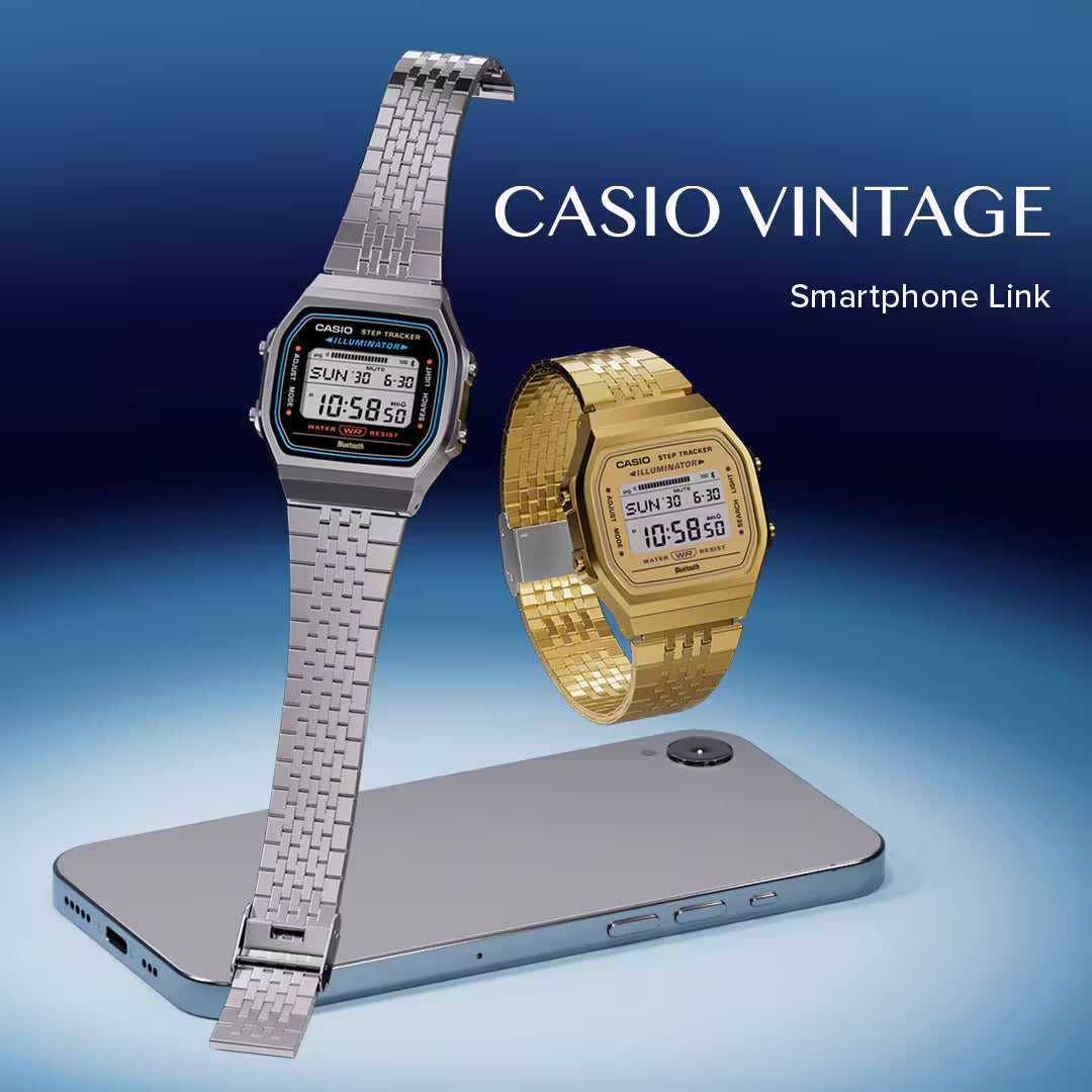 ABL-100WEG-9A Casio Vintage Smartphone Watch - Gold