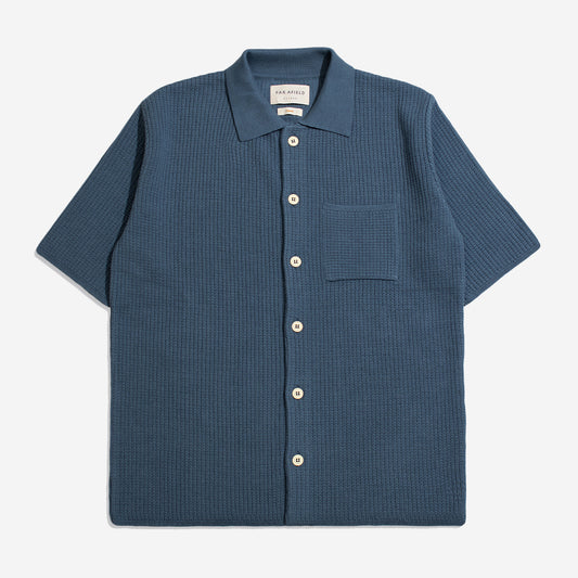 Heitor Knit Shirt - Aegean Blue