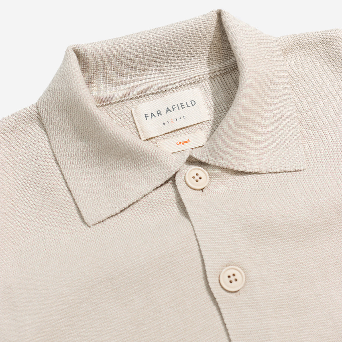 Station Organic Cotton Cardigan - Stone