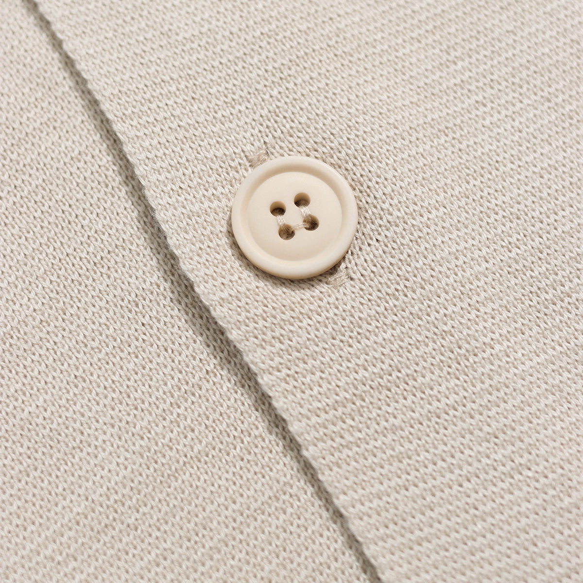 Station Organic Cotton Cardigan - Stone