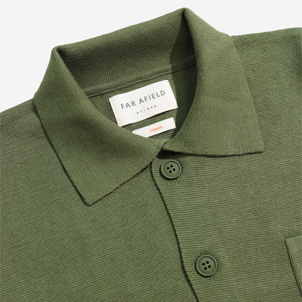 Station Organic Cotton Cardigan - Green