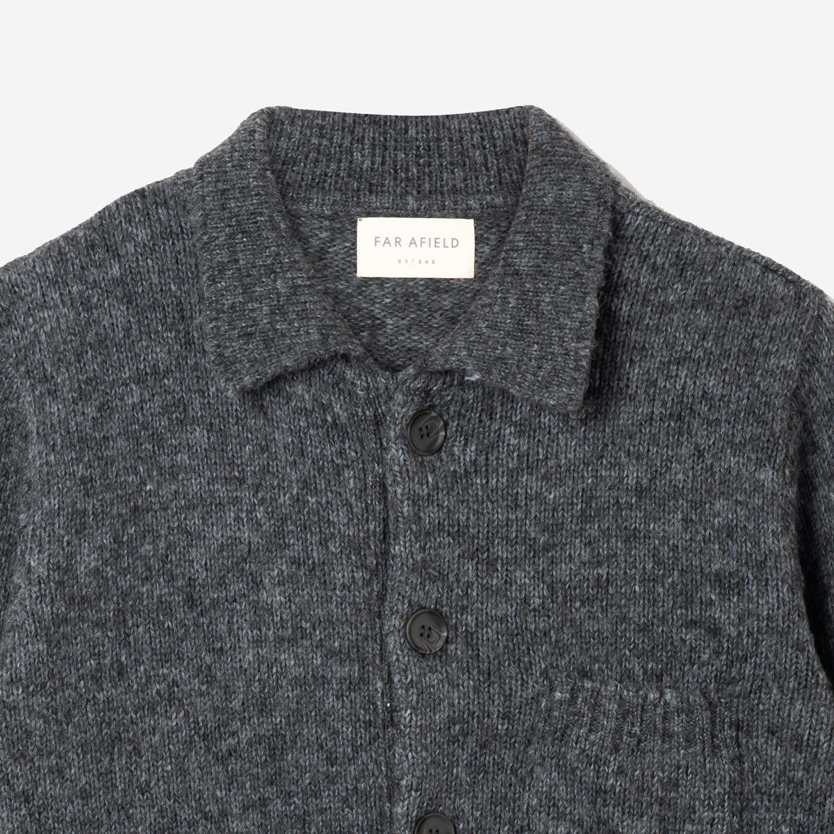 Station Alpaca Blend Knit Cardigan - Grey