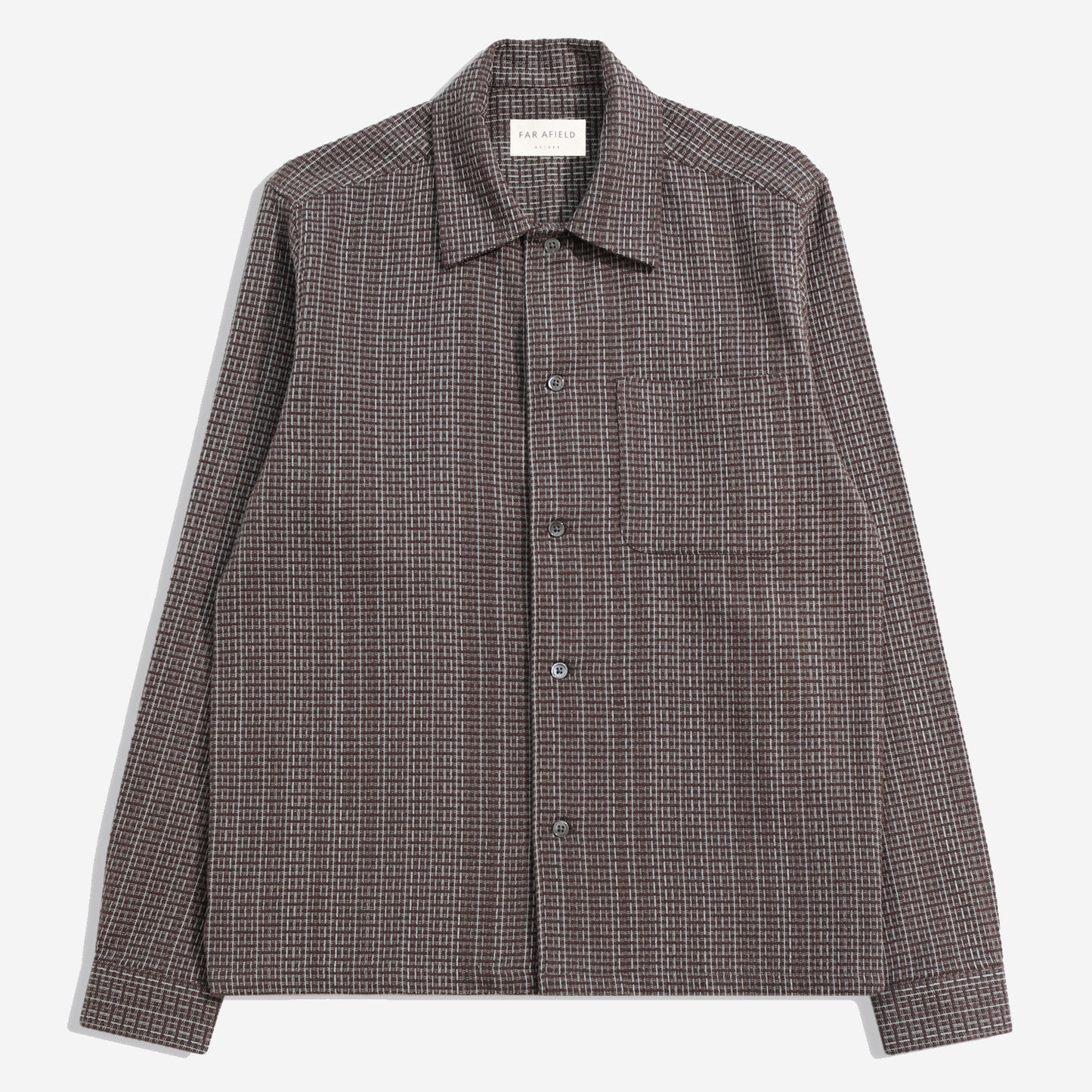Busey Dobby Linear Shirt - Brown/Stone
