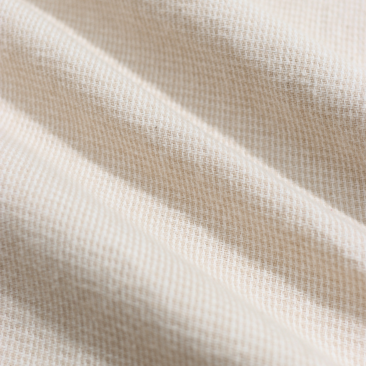 Mod Brushed Dobby Shirt - Stone/White