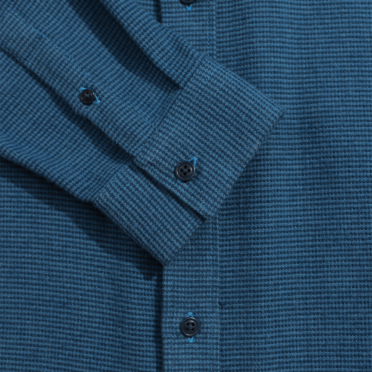 Mod Brushed Dobby Shirt - Navy/Blue