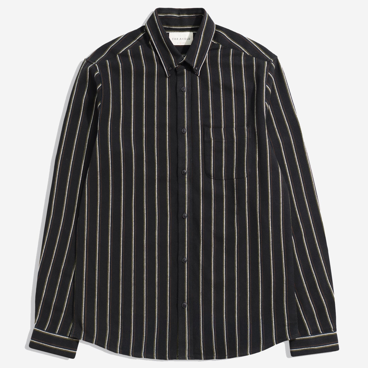 Mod Brushed Kuki Stripe Shirt - Grey/Multi