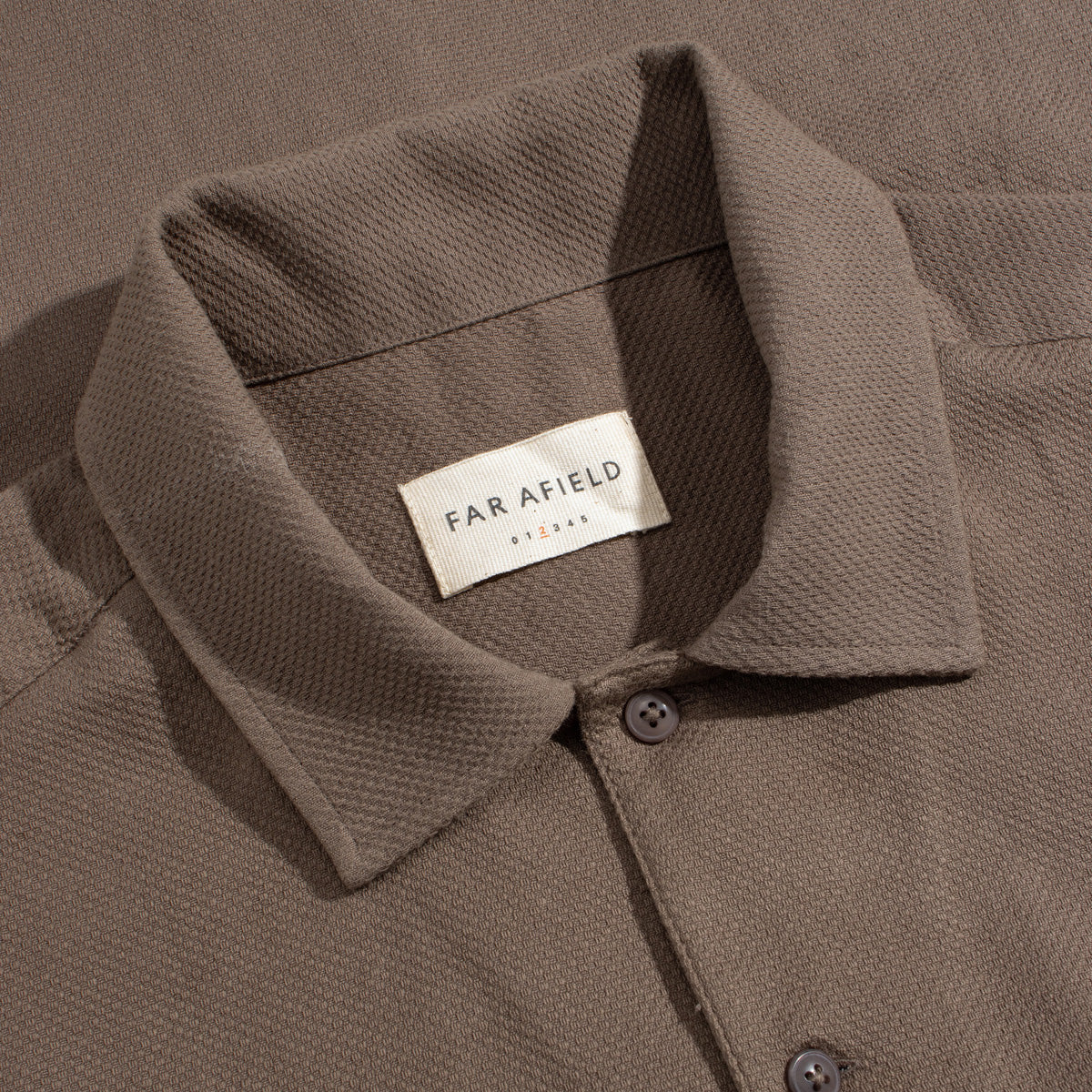 Busey Textured S/S Shirt - Brown