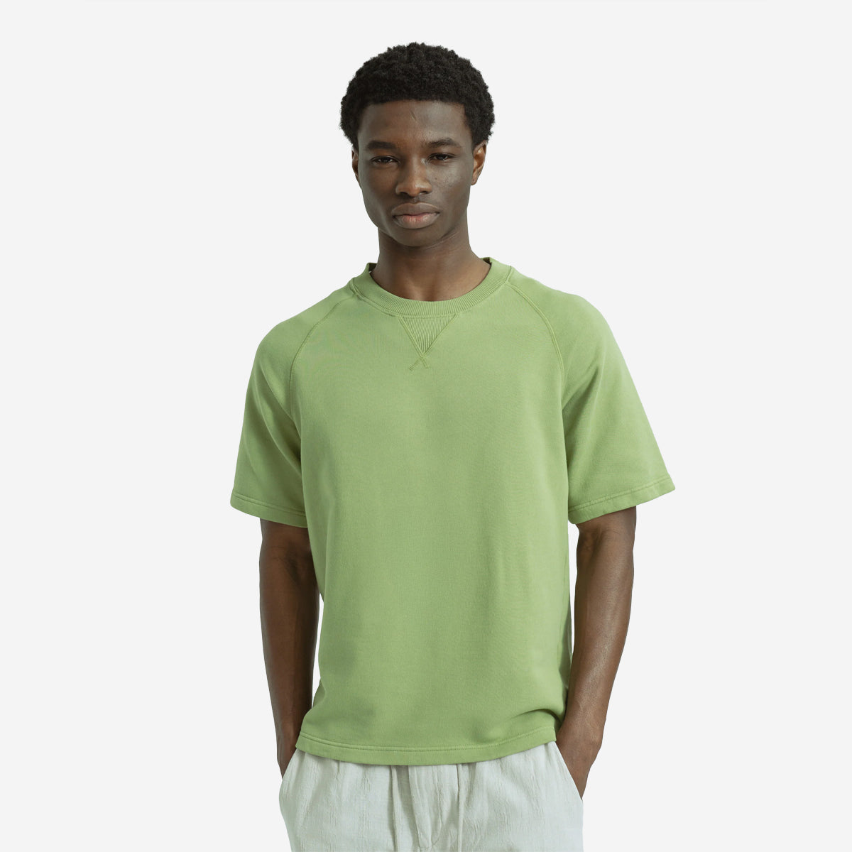 Edmond S/S Sweat T-Shirt - Green