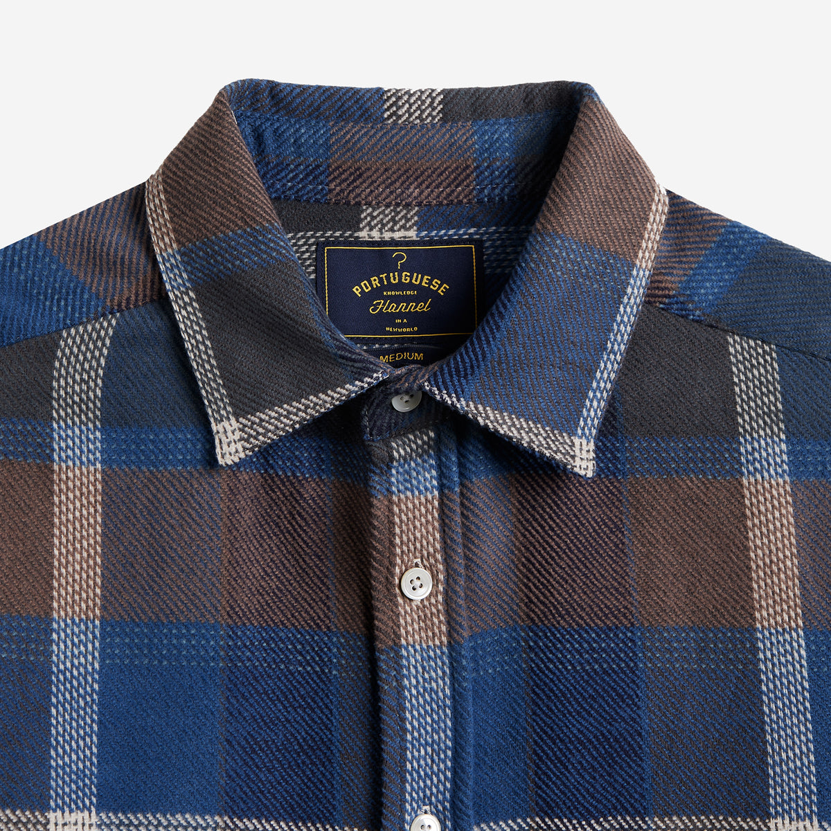 Alpino Plaid Flannel Shirt - Blue/Brown