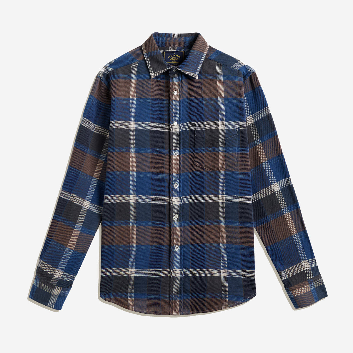 Alpino Plaid Flannel Shirt - Blue/Brown