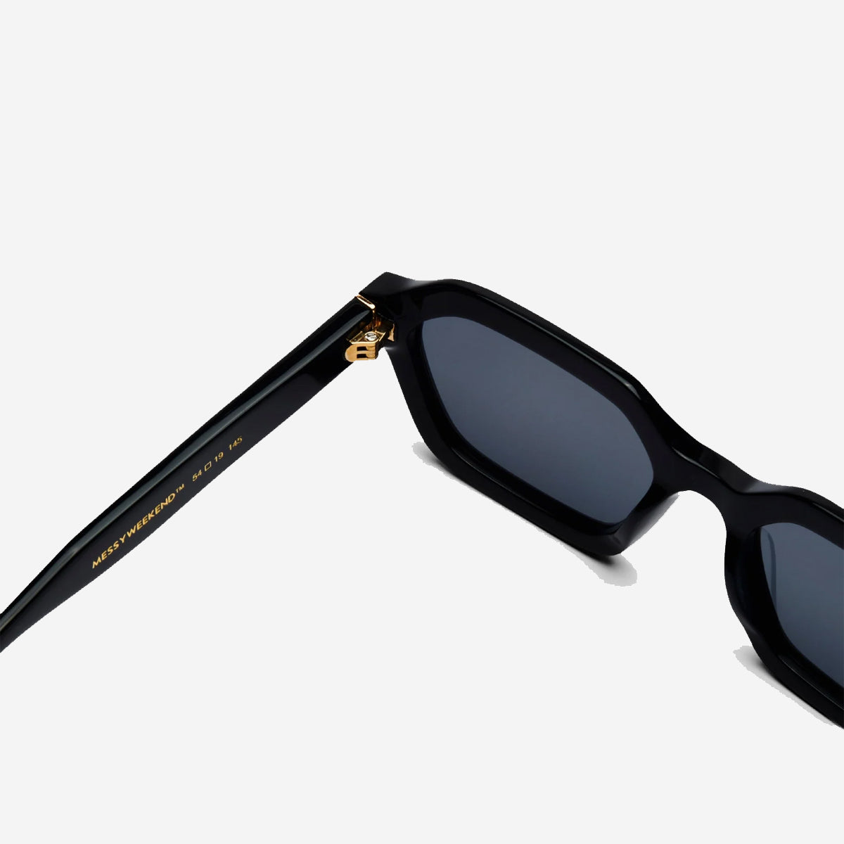 ANTHONY Hex Rectangle Sunglasses - Black/Grey Reveal