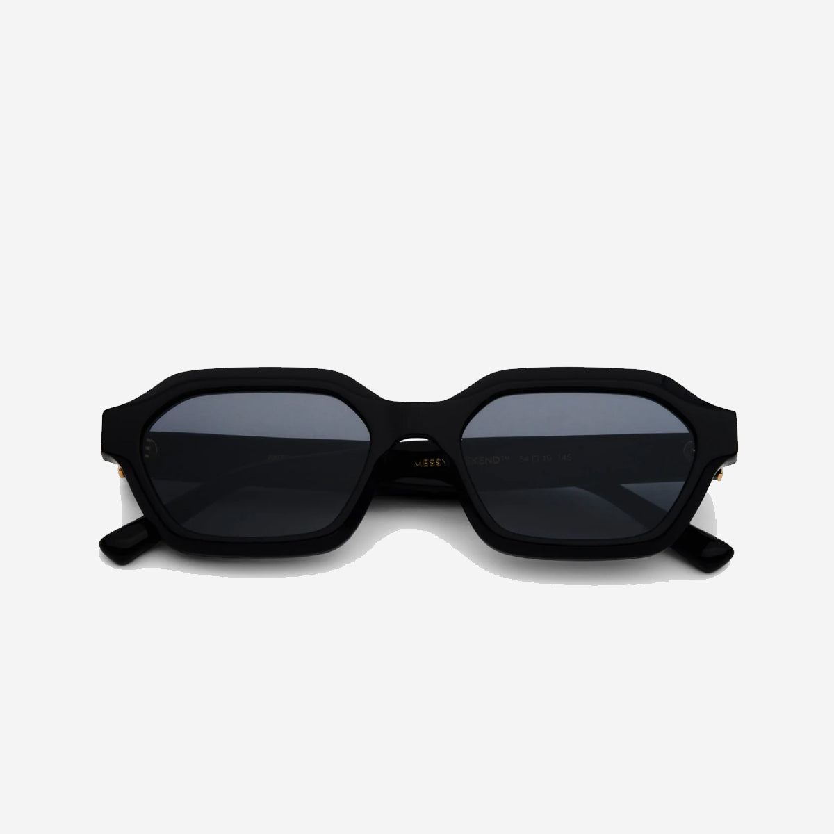ANTHONY Hex Rectangle Sunglasses - Black/Grey Reveal