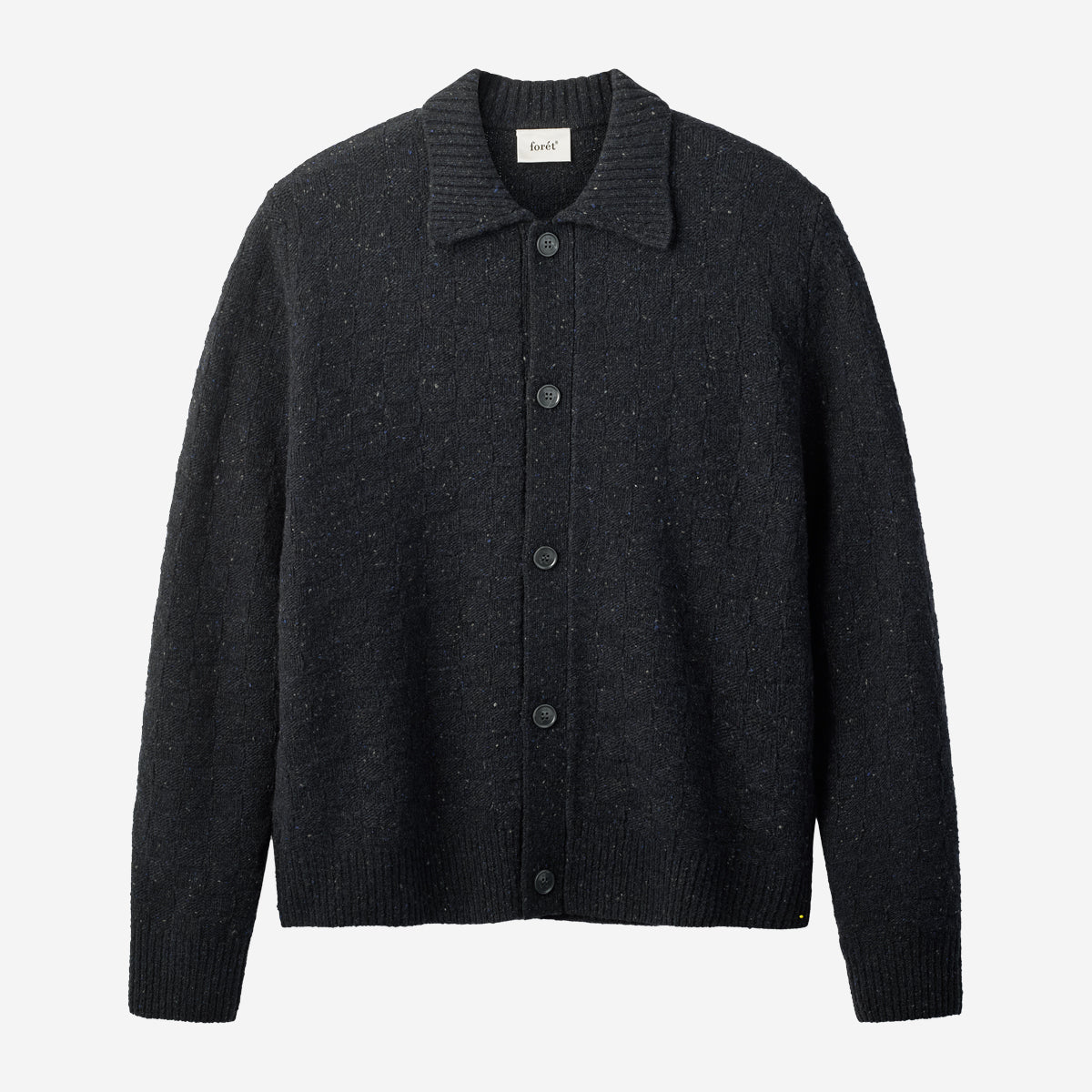 Area Wool Cardigan Jacket - Navy