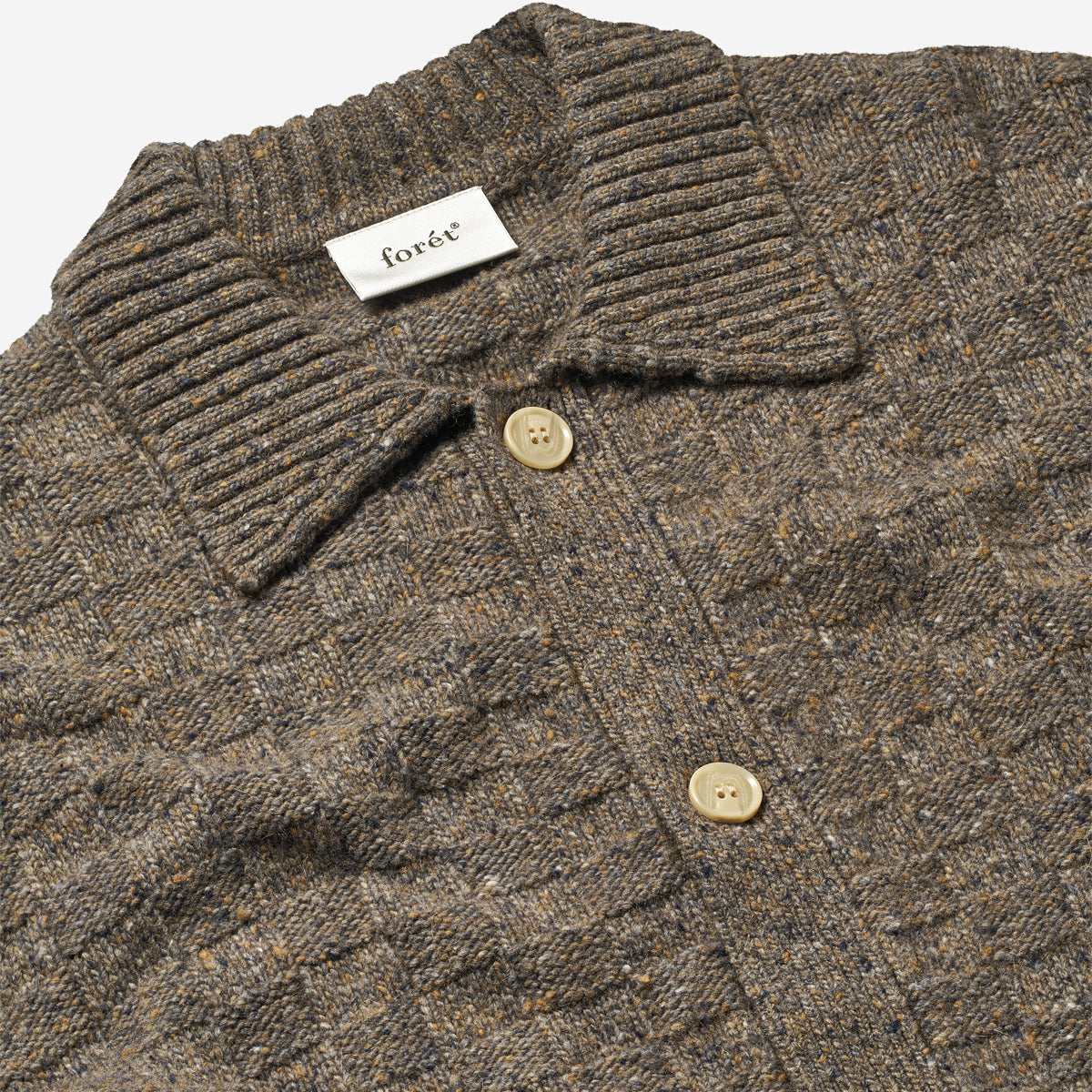 Area Wool Cardigan Jacket - Taupe