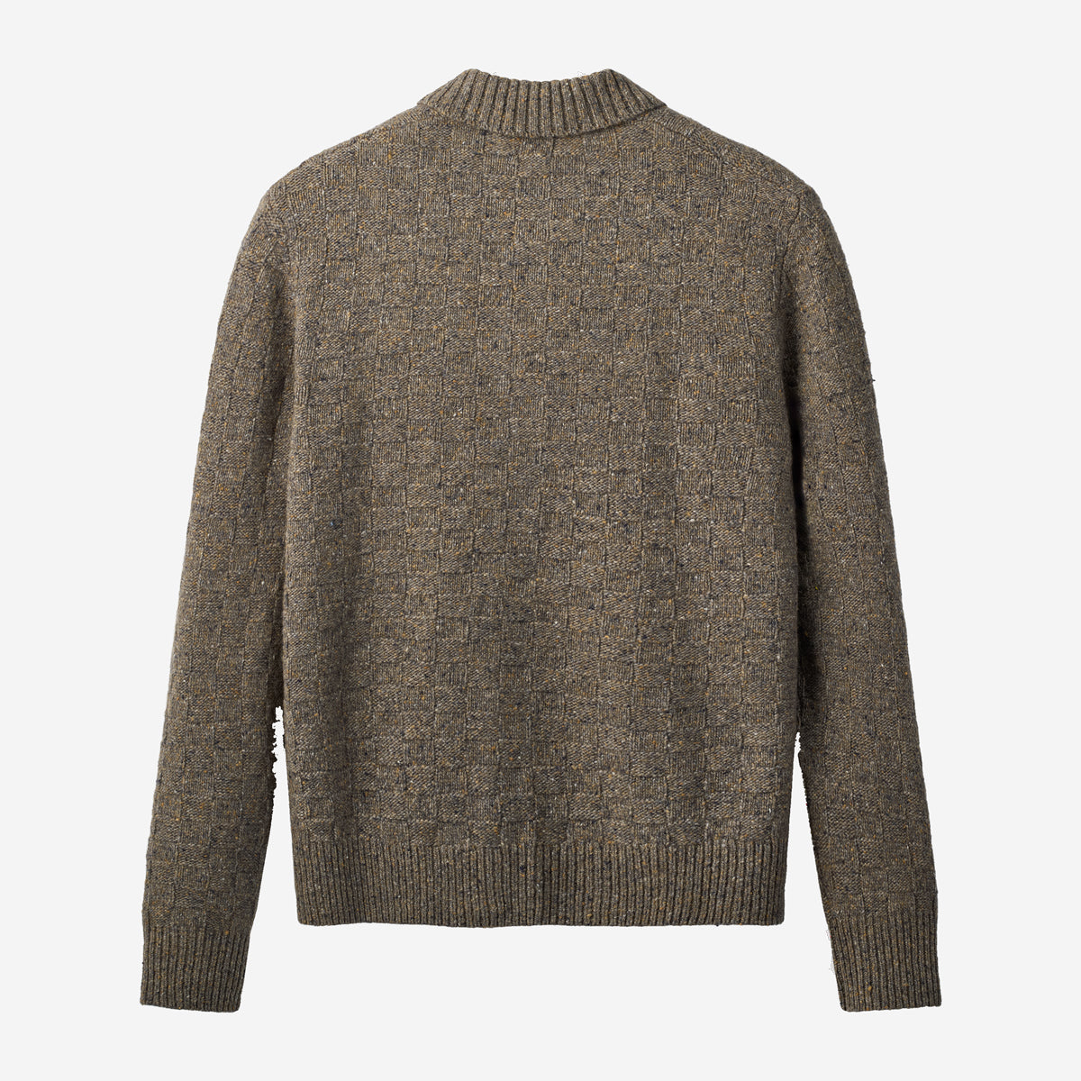 Area Wool Cardigan Jacket - Taupe