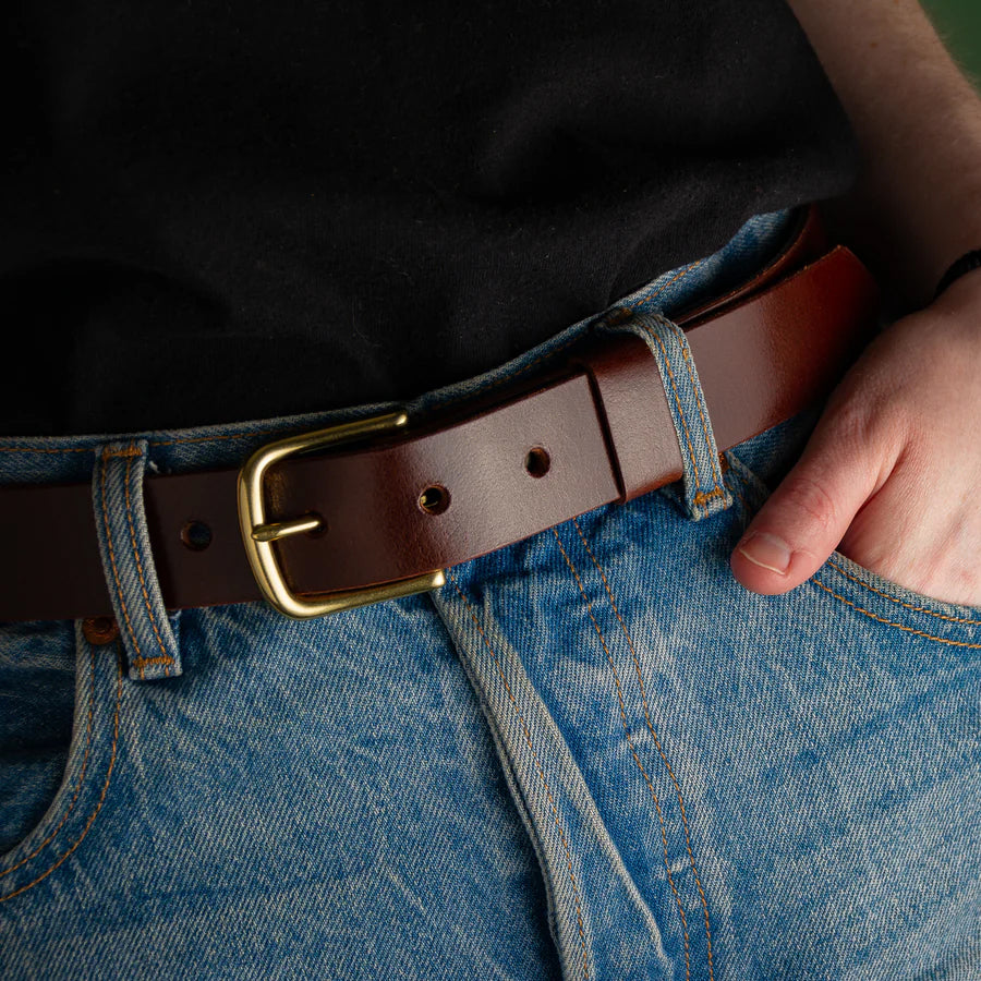Ashfield Daily 9oz Leather Belt - Brown