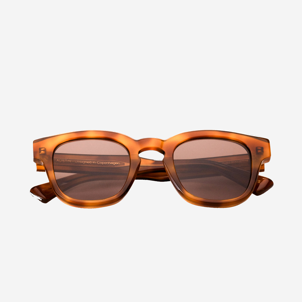 AUSTIN Round Sunglasses - Havana/Brown