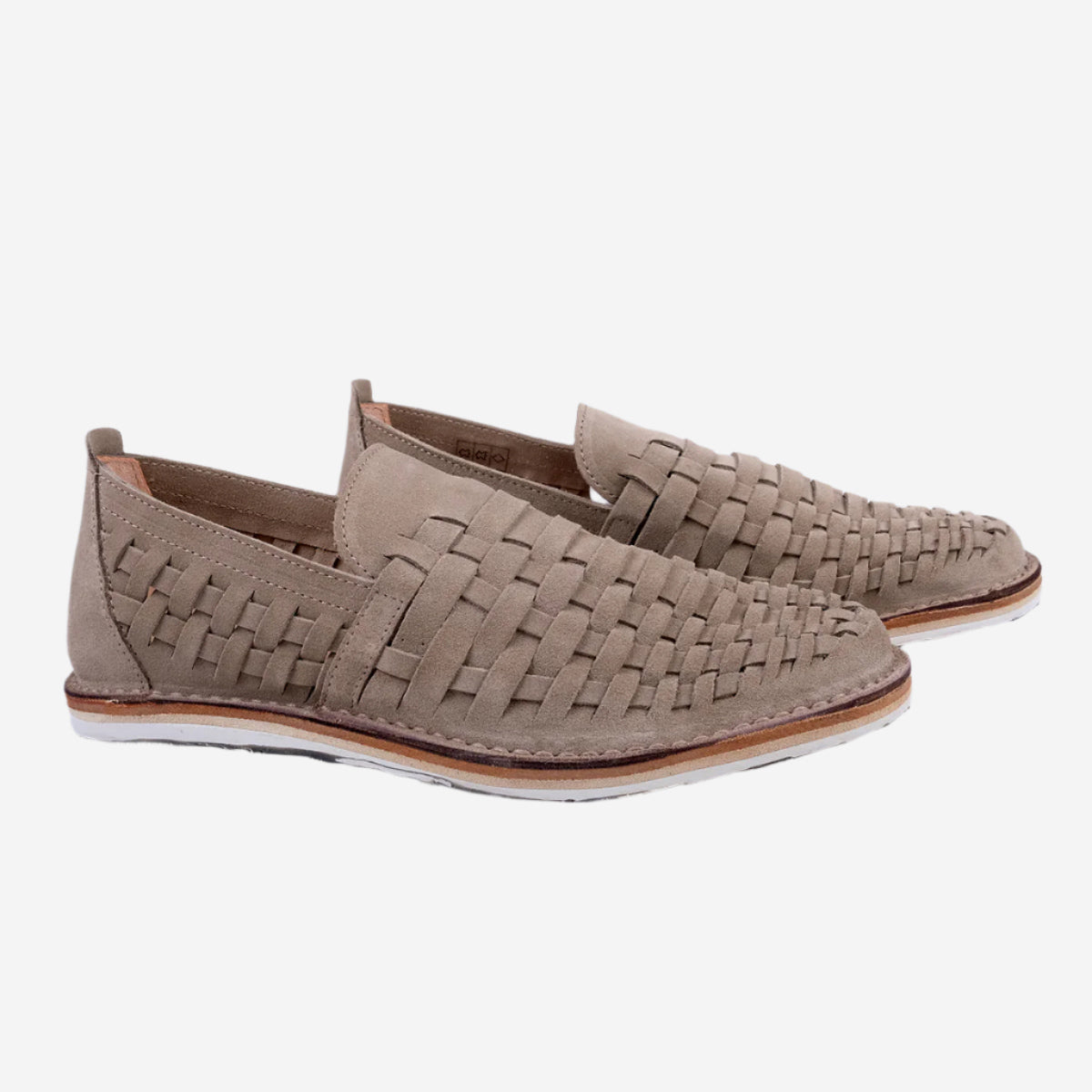 Arakflex Suede Braided Loafer - Stone