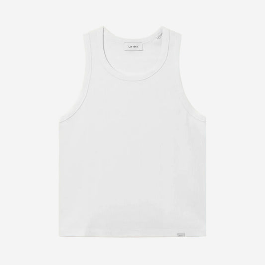 Arthur Ribbed Tank Top - White