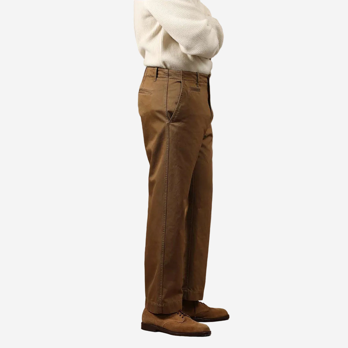 Axel Double Twisted Gabardine Pants - Beige