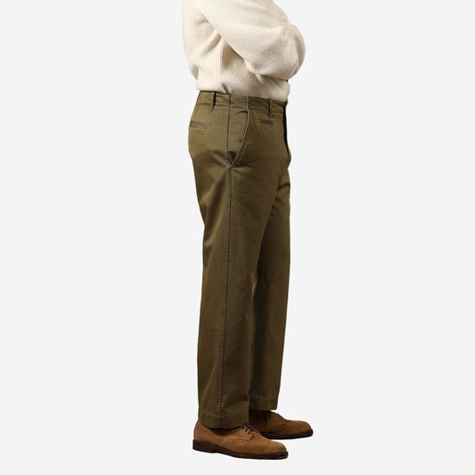 Axel Double Twisted Gabardine Pants - Olive
