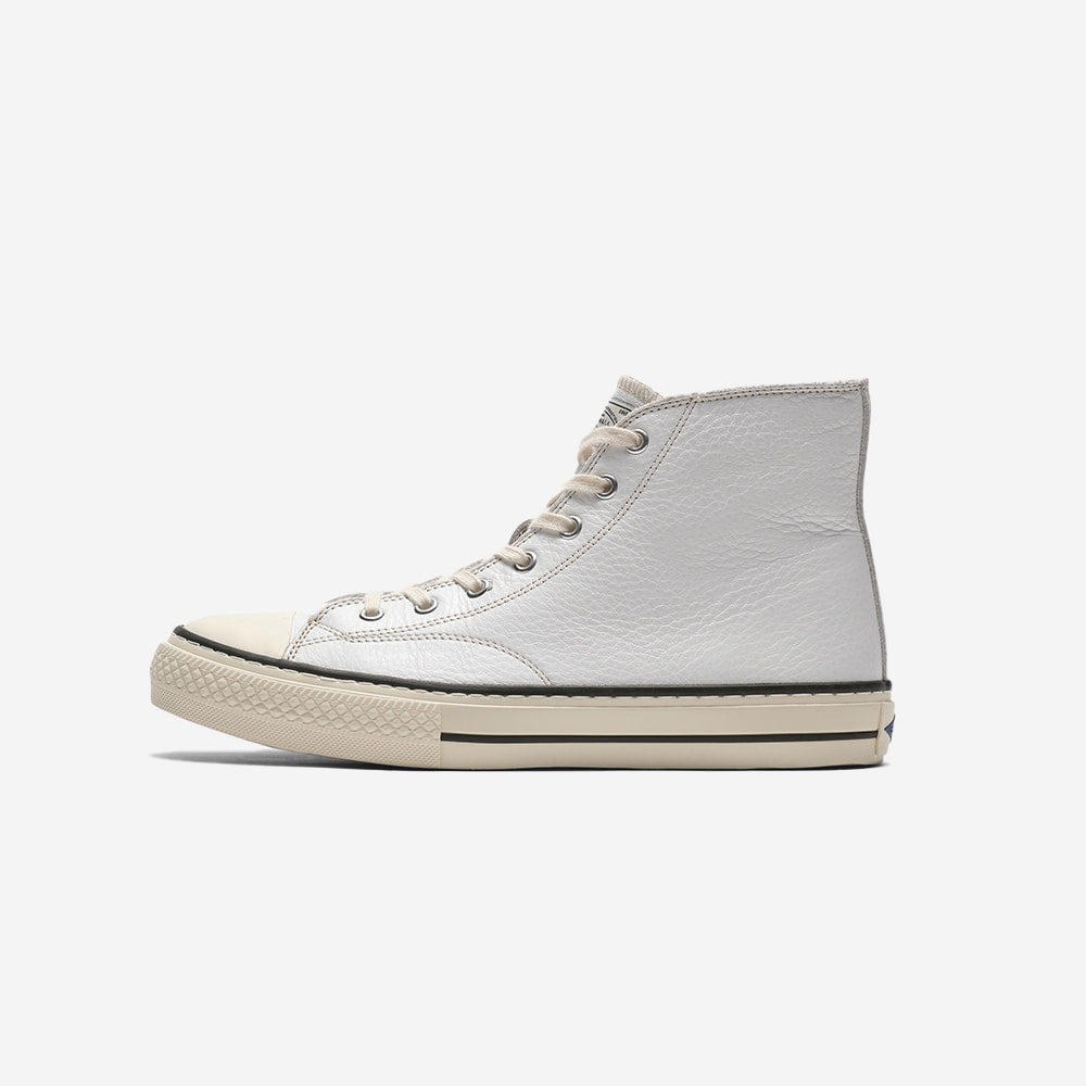 B-01H Leather Military High Sneakers - White