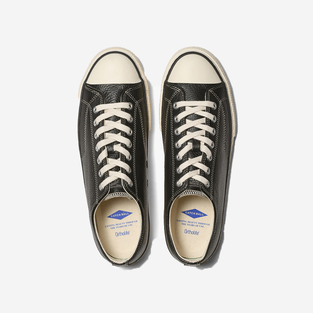 B-01 Leather Military Low Sneakers - Black