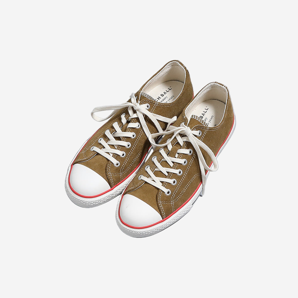 B-01 Suede Military Low Sneakers - Camel