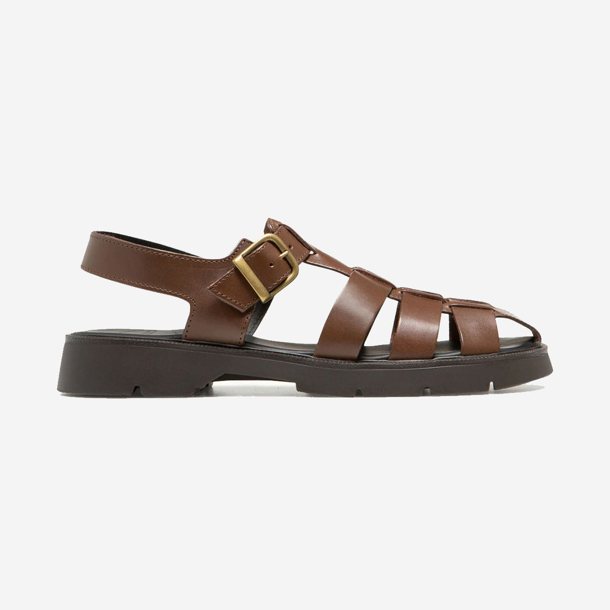 Babord VGT Leather Fisherman Sandal - Brown