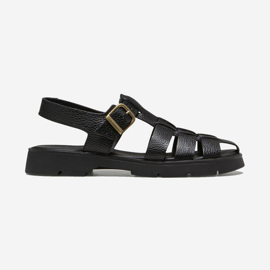 Babord VGT CG Leather Fisherman Sandal - Black