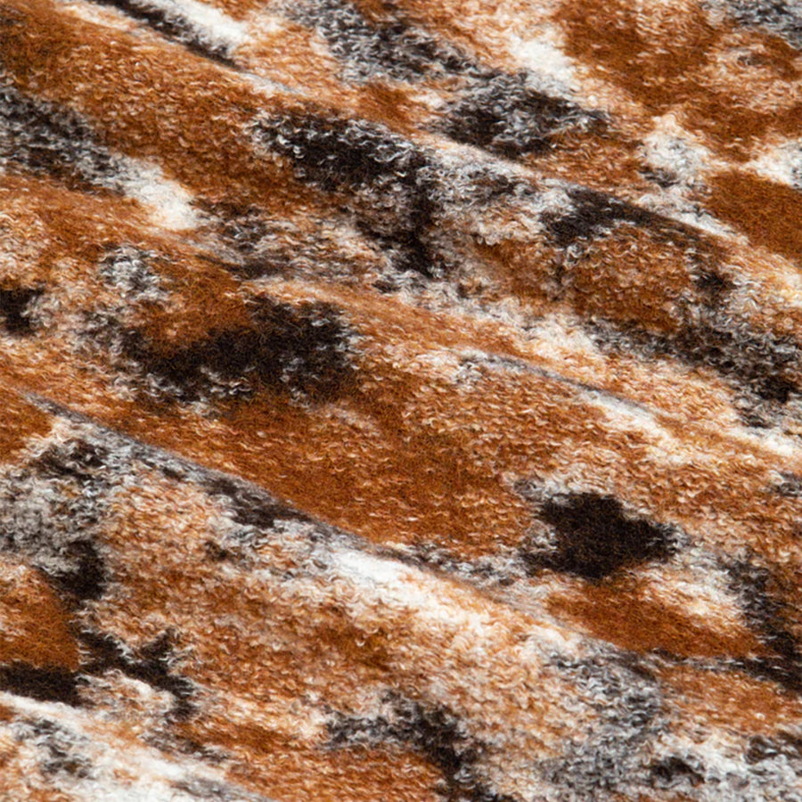 Belhaven Half-Zip Wool Fleece - Rust Camo