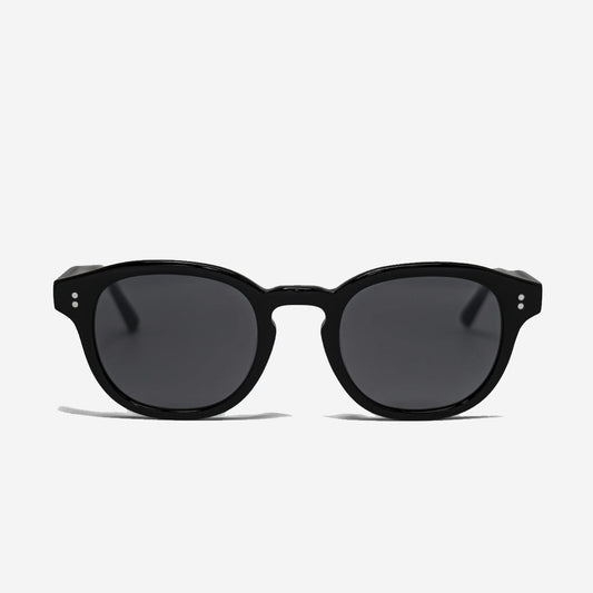BILLE Round Sunglasses - Black/Black
