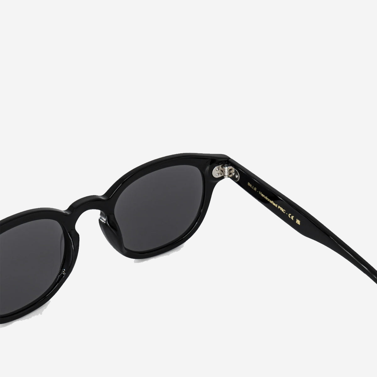 BILLE Round Sunglasses - Black/Black