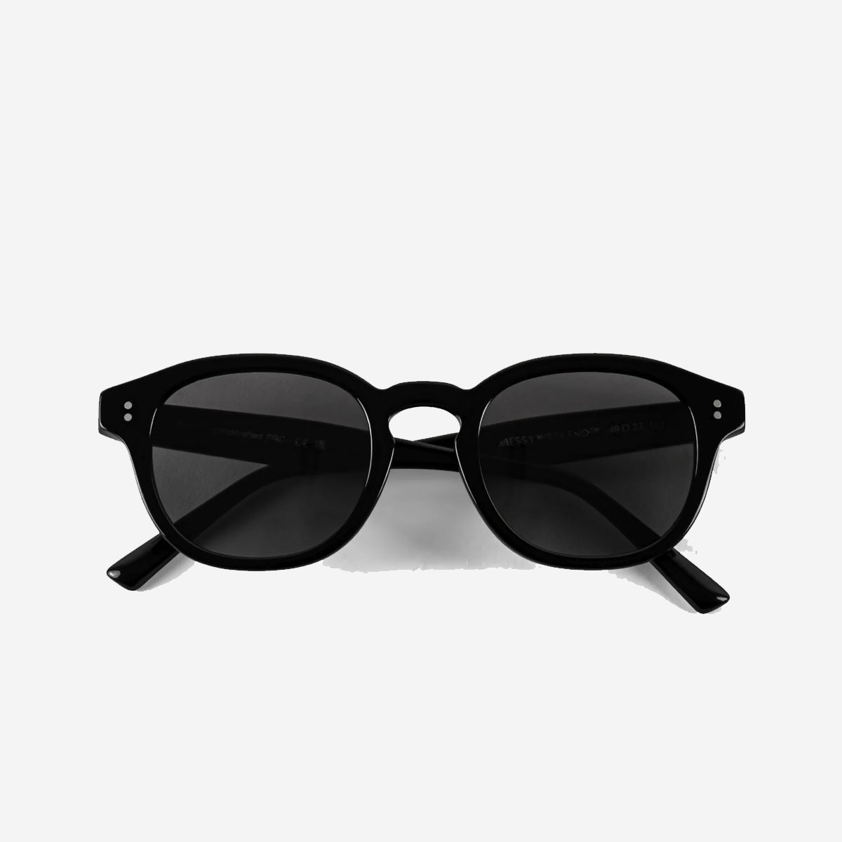BILLE Round Sunglasses - Black/Black