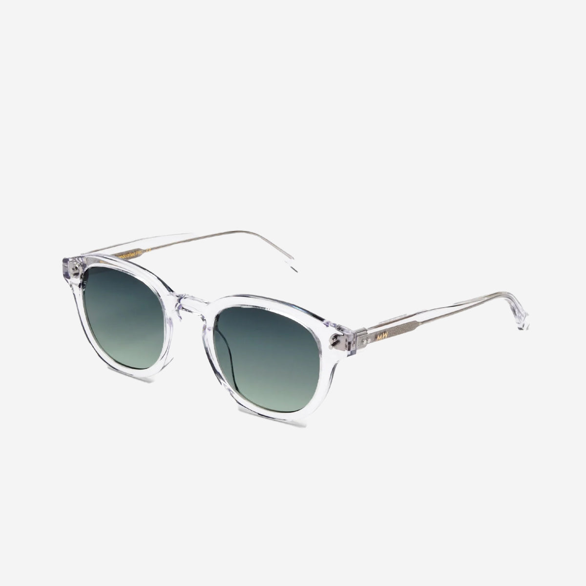 BILLE Round Sunglasses - Crystal/Green