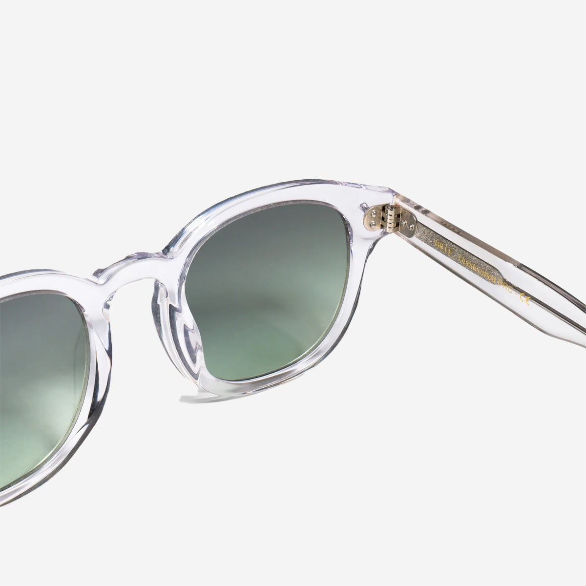 BILLE Round Sunglasses - Crystal/Green