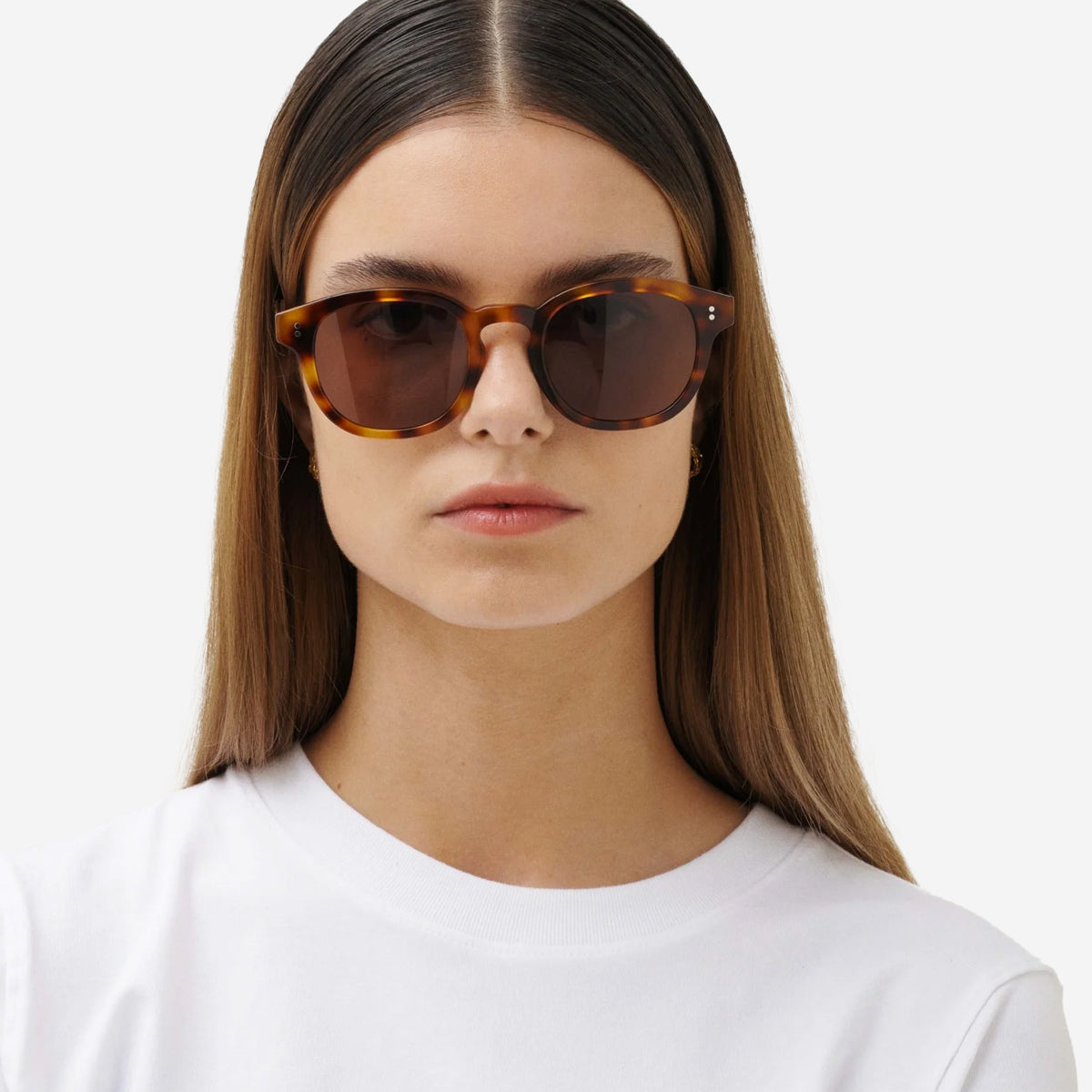BILLE Round Sunglasses - Tortoise/Gradient Brown