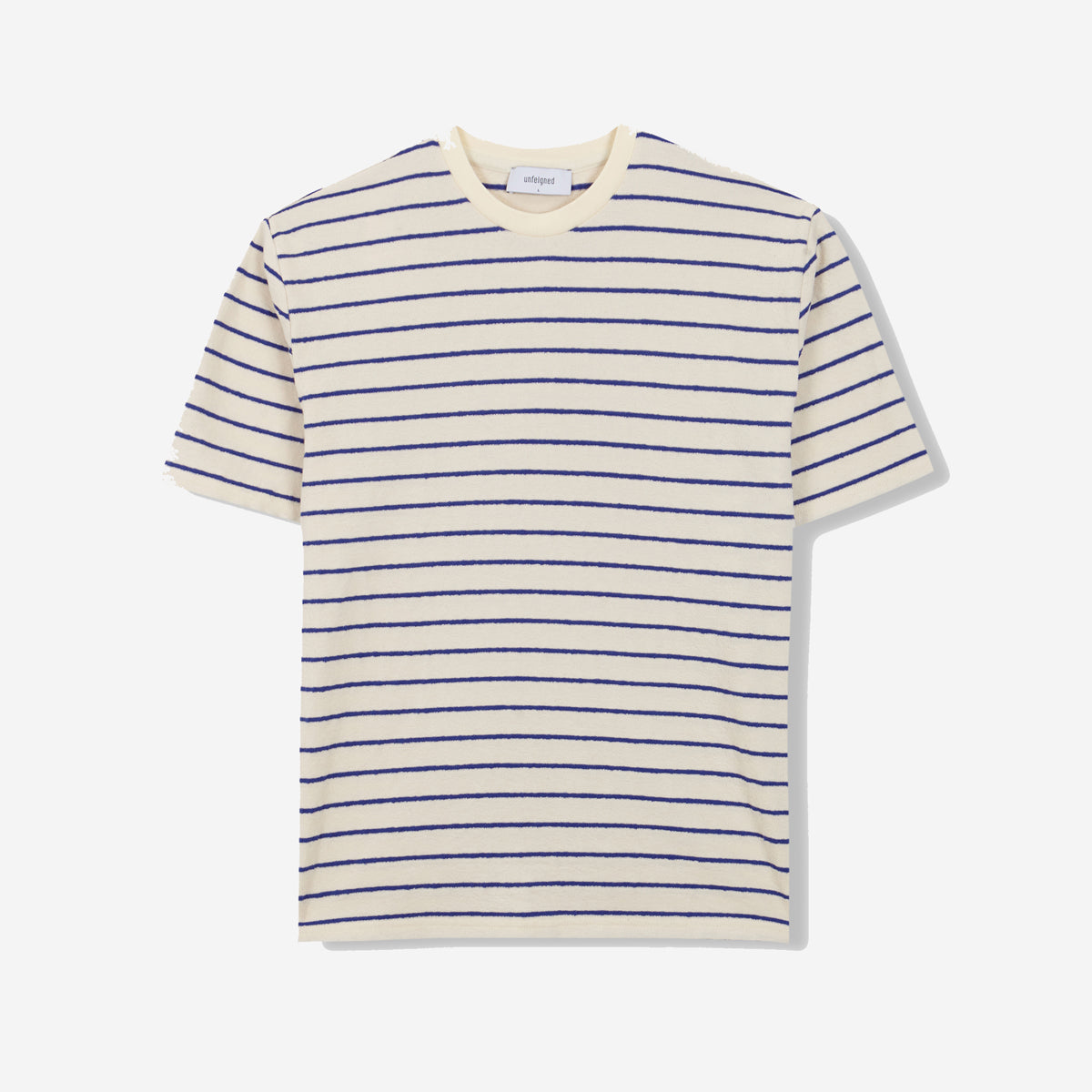 Terry Staple Stripe T-Shirt - Raw/Royal