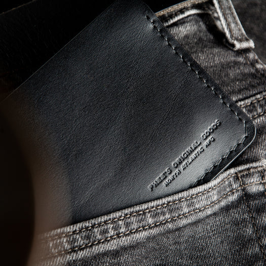 Bucklaw Bi-Fold Leather Wallet - Black