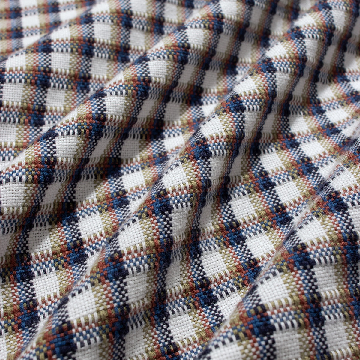 Busey Dobby Check S/S Shirt - White/Multi