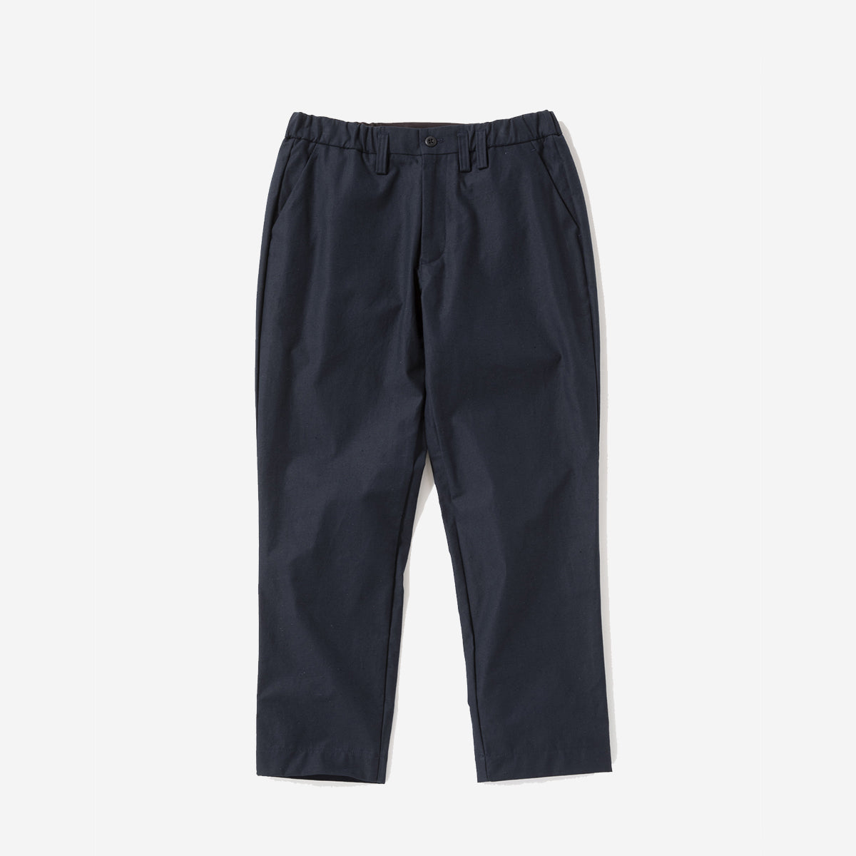 Back-Nep Tapered Trousers - Navy