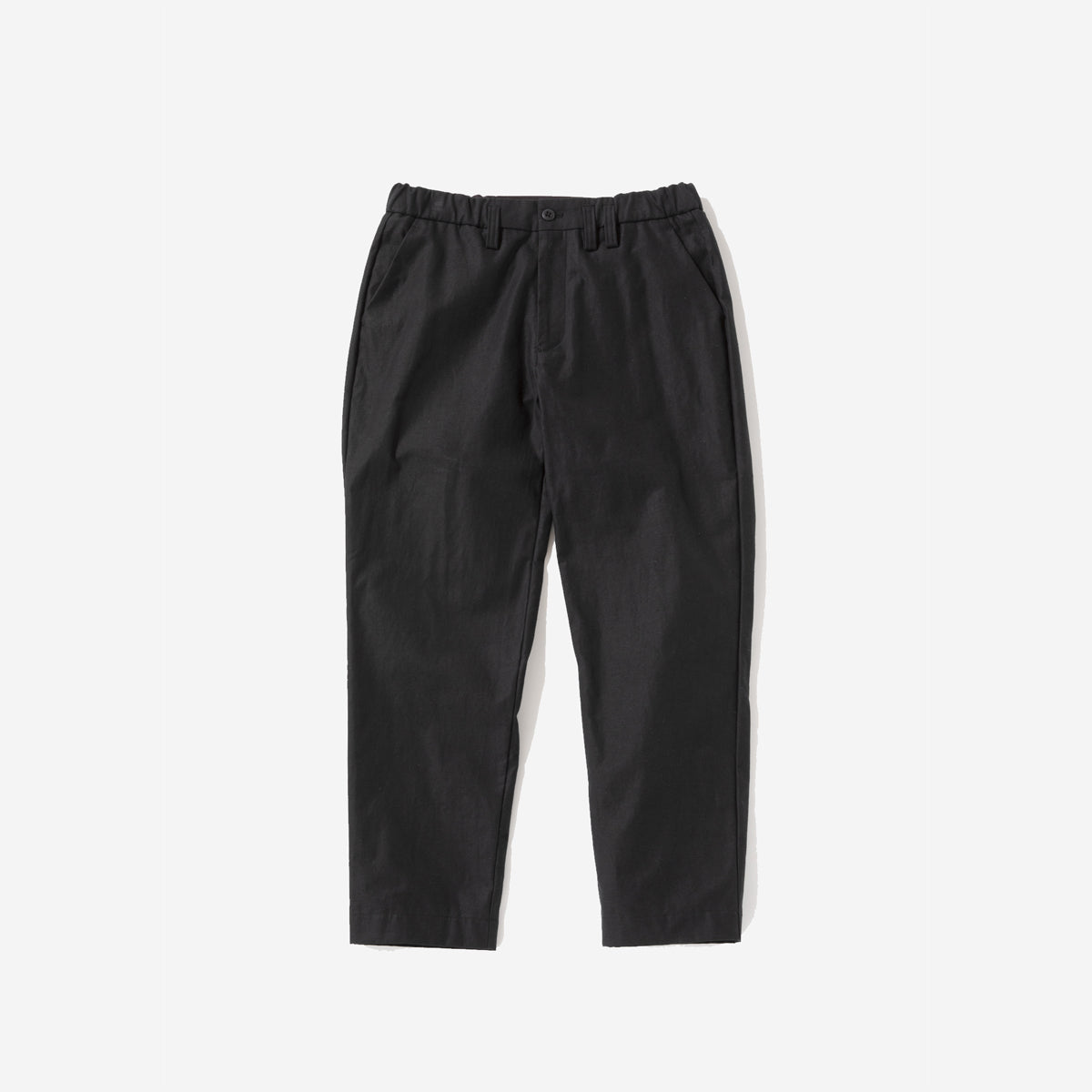 Back-Nep Tapered Trousers - Black