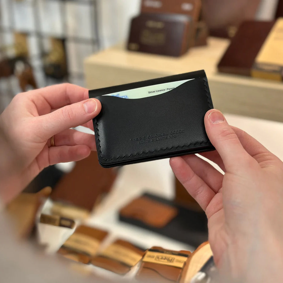 Belfry Bi-Fold Pocket Leather Wallet - Black