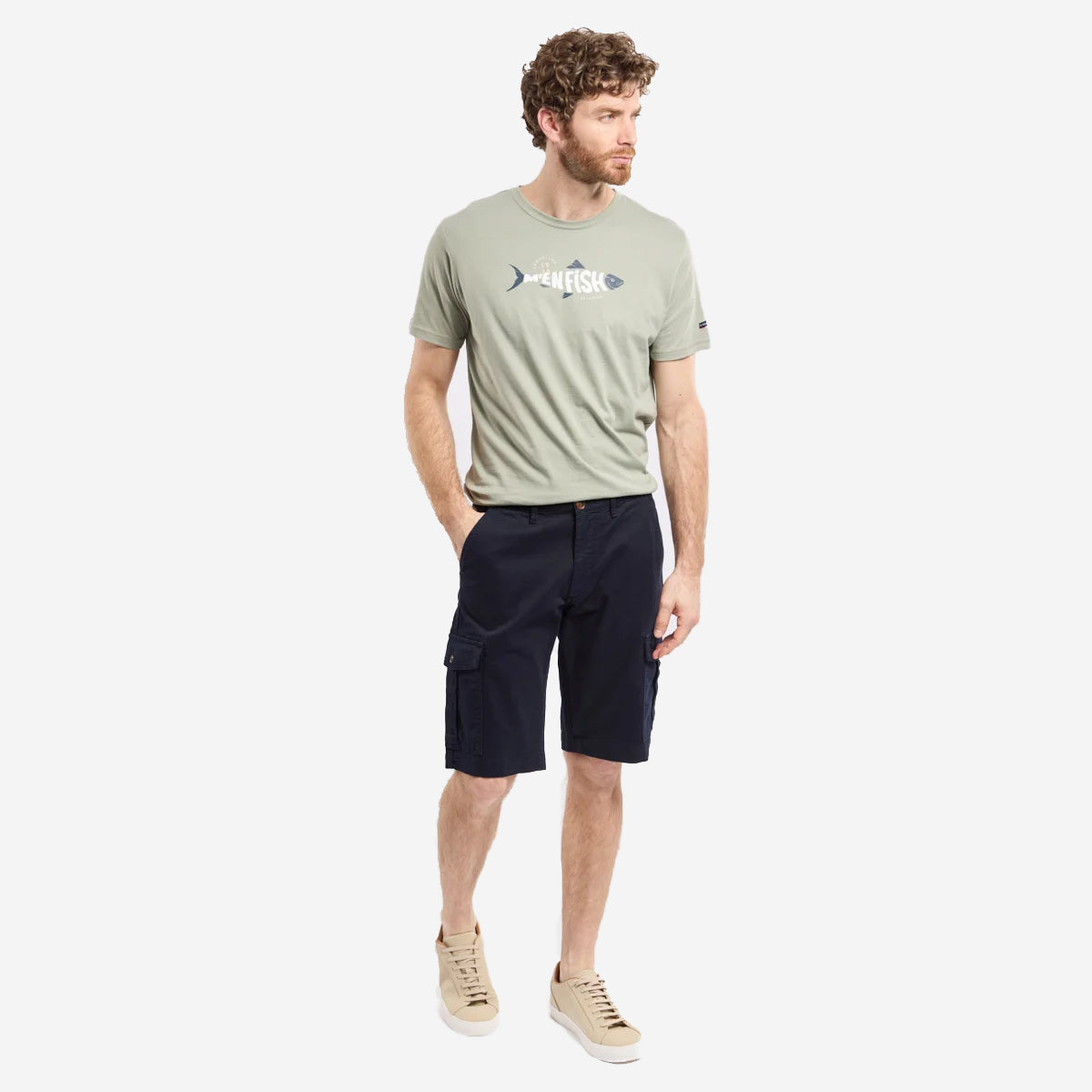 Bermuda Cargo Shorts - Rich Navy