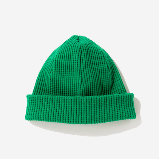 Big Waffle Knit Beanie - True Green