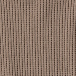 Big Waffle Mid-Neck Sweater - Sepia