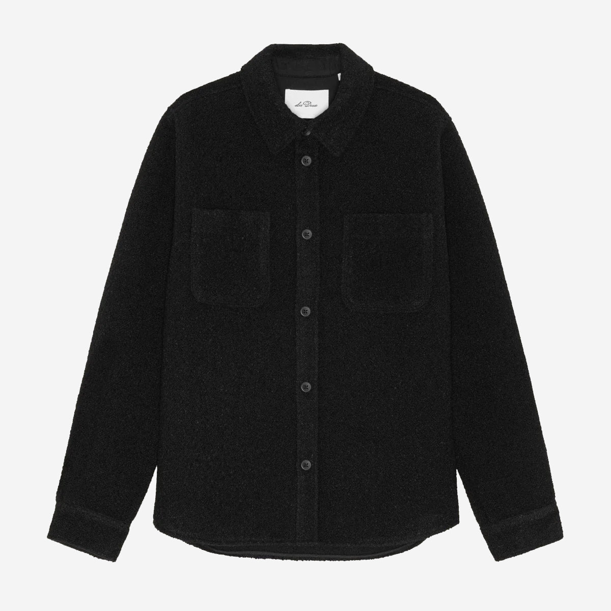 Bouclé Wool Overshirt - Black