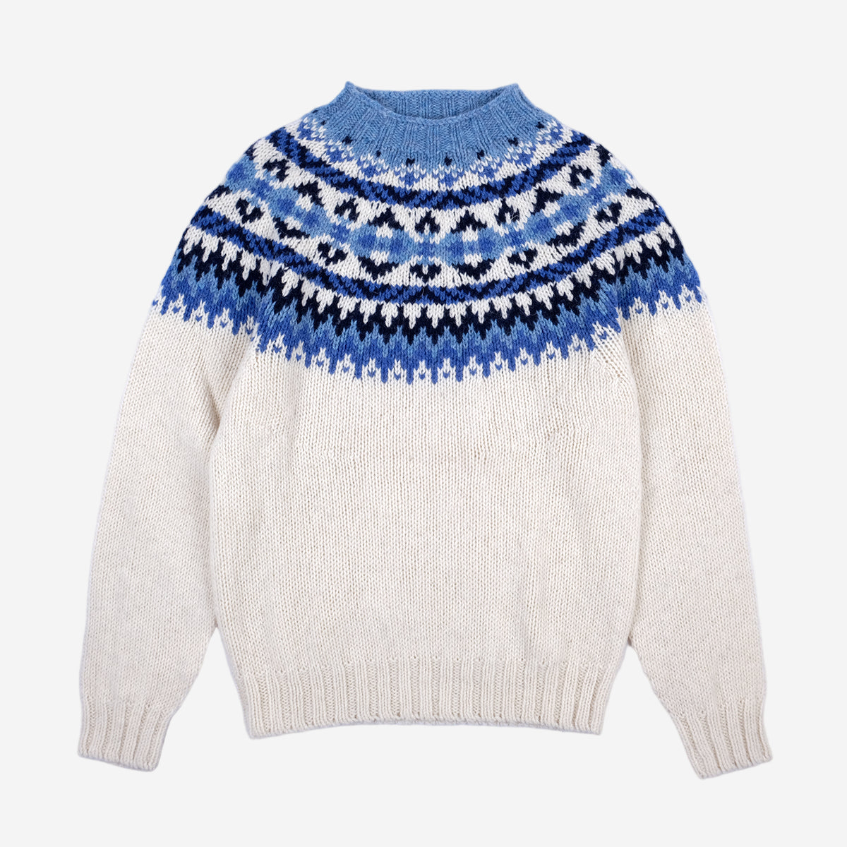 Chunky British Wool Fair Isle Sweater - Cheviot